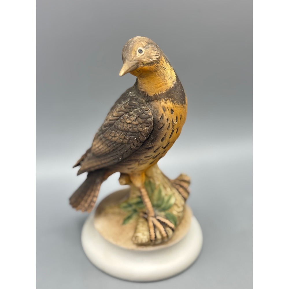 Vintage‎ Lefton China Skylark Bird Figurine Hand Painted Porcelain KW1288 6.5"